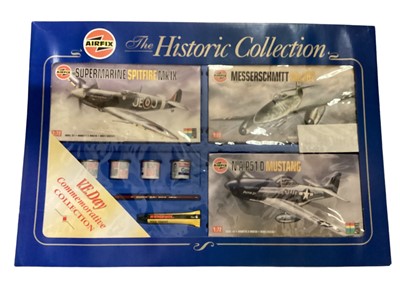 Lot 44 - Airfix HO-OO Scale Gun Emplacement Assault Set No.51650-7, Scale 1:24 James Bond Autogyro No.04401 and other model kits (qty)