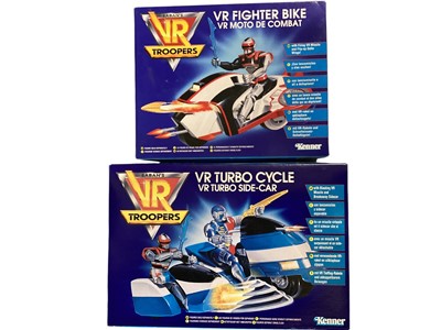 Lot 45 - Kenner (c1994) Saban's VR Troopers Ultimate Ryan Steele action figure , Katitlin Star, Ryan Steele, Skug (x2), Deluxe Kaitlin Star & J.B.Reese, Super Deluxe Ryan Steele, The Decimator &...