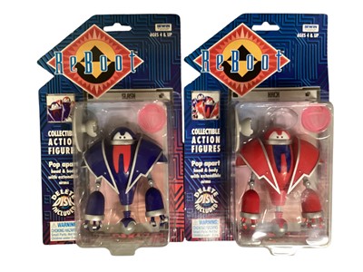 Lot 46 - Ban Dai Saban's (c1995) Power Rangers Evil Space Aliens action figures Master Vile, Vampirus, Rito Revolto, Steamy Meany, Slotshy & Eric the Barbaric, plus Ban Dai (c1993) The Bots Master Hu...