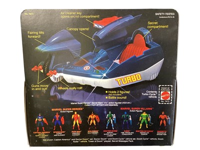 Lot 47 - Mattel (c1984) Marvel Super Heroes Secret Wars 4" action figure with his secret shield Iron Man No.7206, Dr. Octopus No.7213, Magneto No.7211, Kant No.7212 & Captain America No.205, plus dua...