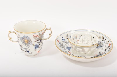 Lot 117 - Meissen chocolate cup and saucer