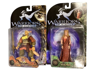 Lot 48 - Bluebird (c1997) Warriors of Virtue action figures Lai No.71003, Elysia No.71014, TsunNo.71005 & Chi No.71004, plus other action figures including UFO, iD4 Independence Day, Battle of the Pl...