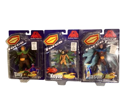 Lot 48 - Bluebird (c1997) Warriors of Virtue action figures Lai No.71003, Elysia No.71014, TsunNo.71005 & Chi No.71004, plus other action figures including UFO, iD4 Independence Day, Battle of the Pl...