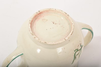 Lot 129 - Wedgwood Queensware two handled custard cup and cover, circa 1790