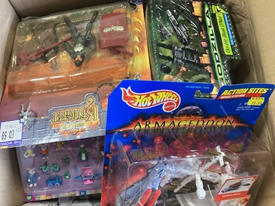 Lot 53 - Mixed lot of action figures and accessories, mostly on card with bubblepack (12 boxes )
