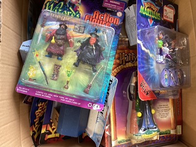Lot 53 - Mixed lot of action figures and accessories, mostly on card with bubblepack (12 boxes )