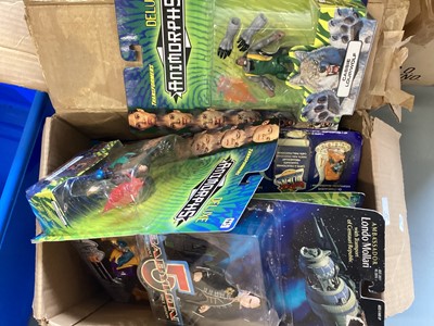 Lot 53 - Mixed lot of action figures and accessories, mostly on card with bubblepack (12 boxes )