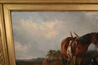 Lot 1123 - John Duvall (1816-1892) oil on canvas - The Sportsman's Bag, signed, 38cm x 51cm, in gilt frame