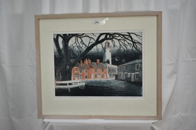 Lot 1052 - *Richard Bawden (1936-2024) signed limited edition etching and aquatint - 'East Green, Southwold', 10/85