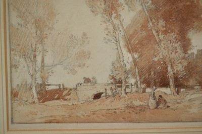 Lot 1081 - *Leonard Russell Squirrell (1893-1979) pencil and sepia watercolour - Playford Hall, Suffolk, signed, dated 1918 and inscribed, 28cm x 41cm, in glazed frame