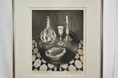Lot 909 - Joan Dannatt (b.1925) limited edition print - Early Georgian Room, signed and numbered 7/20, 30.5cm x 25.5cm, in glazed frame