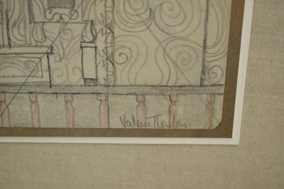 Lot 1063 - *Valerie Thornton (1931-1991) two signed limited edition etchings and aquatints - 'Le Besset', 32/75, 38cm x 55cm, 'Living in Peace' 13/45, 65cm x 49cm and a pencil drawing
