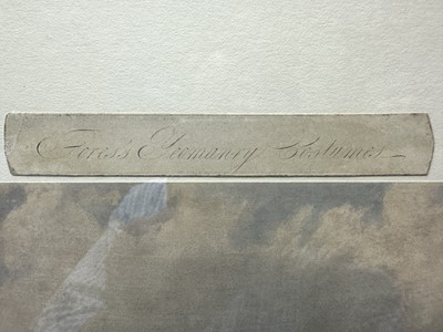Lot 1122 - Attributed to Henry Martens (c.1790-1868) oil on canvas - Suffolk Yeomanry Cavalry, inscribed and dated 1845, 36cm x 25.5cm, in good gilt frame, together with a 19th century hand coloured engravin...