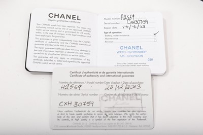 Lot 596 - Chanel J12 wristwatch, boxed with papers dated 23/12/2013