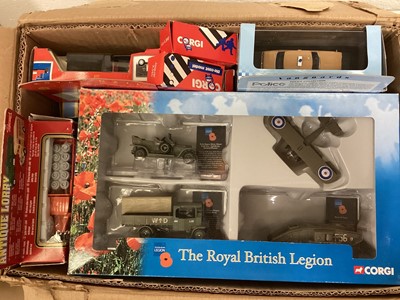 Lot 143 - Diecast boxed selection including Corgi, Lledo, Cameo, ERTL, Matchbox TV related etc (3 boxes)