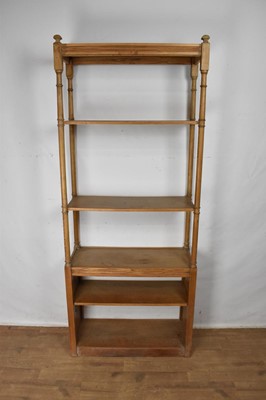 Lot 1207 - Set of oak shelves