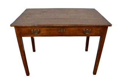 Lot 1538 - Antique pine single drawer side table