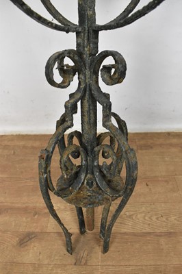 Lot 1542 - Impressive wrought iron and aluminum weather vain