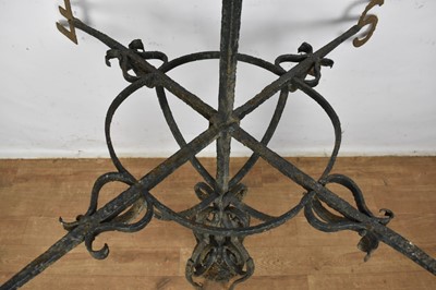Lot 1542 - Impressive wrought iron and aluminum weather vain