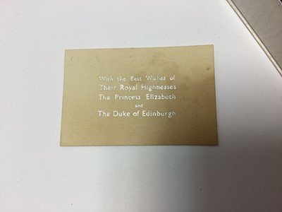 Lot 26 - The Wedding of HRH Princess Elizabeth to Prince Philip of Greece 1947, rare piece of wedding cake in box with original packaging