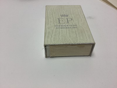 Lot 26 - The Wedding of HRH Princess Elizabeth to Prince Philip of Greece 1947, rare piece of wedding cake in box with original packaging