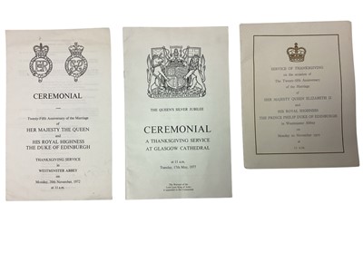 Lot 32 - H.M. Queen Elizabeth II 1968 Christmas card and other ephemera