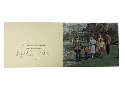 Lot 32 - H.M. Queen Elizabeth II 1968 Christmas card and other ephemera