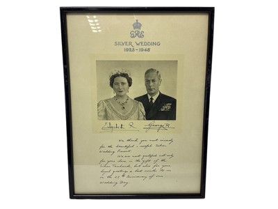 Lot 32 - H.M. Queen Elizabeth II 1968 Christmas card and other ephemera