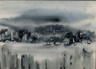 Lot 52 - Chinese School, watercolour, Victoria Harbour, singed indistinctly bottom right