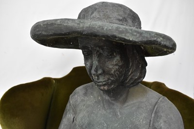 Lot 1578 - Susan Rodwell (contemporary) bronzed seated figure