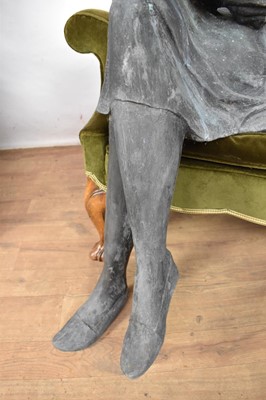 Lot 1578 - Susan Rodwell (contemporary) bronzed seated figure