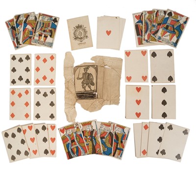 Lot 900 - 18th century complete set of 52 single ended cards by Lewellyn, circa 1777