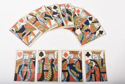 Lot 906 - Complete set of 52 Hall and Son Lodge Type 2 Courts playing cards, circa 1818