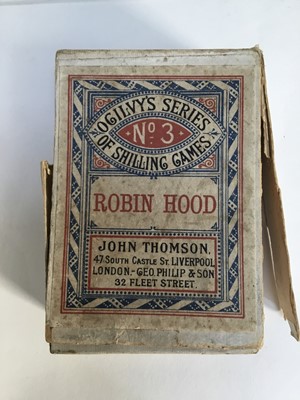 Lot 917 - Victorian card game - Robin Hood, from Ogilvy's series of Shilling Games, No. 3m retailed by John Thomson Liverpool