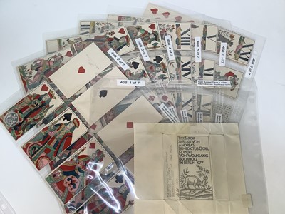 Lot 925 - Facsimile set of TierTarok (Bavarian animal tarot), 1977 reproduction of a 1763 set