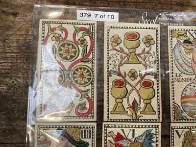 Lot 926 - Rare early set of 78 Belgian Tarot cards, circa 1750