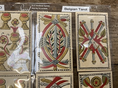 Lot 926 - Rare early set of 78 Belgian Tarot cards, circa 1750