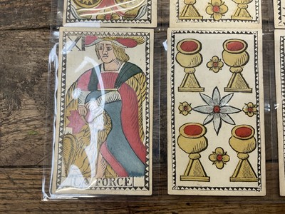 Lot 926 - Rare early set of 78 Belgian Tarot cards, circa 1750