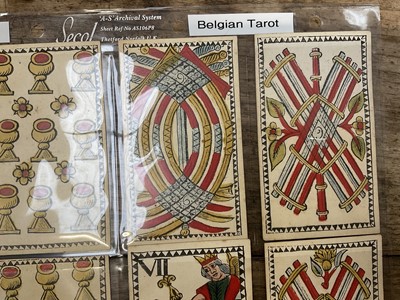 Lot 926 - Rare early set of 78 Belgian Tarot cards, circa 1750