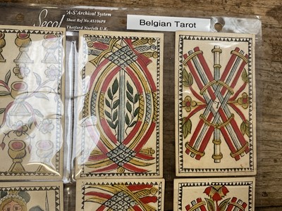 Lot 926 - Rare early set of 78 Belgian Tarot cards, circa 1750