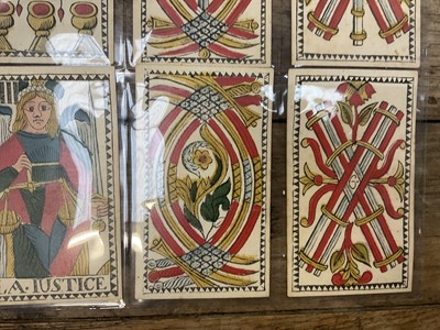 Lot 926 - Rare early set of 78 Belgian Tarot cards, circa 1750