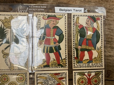 Lot 926 - Rare early set of 78 Belgian Tarot cards, circa 1750