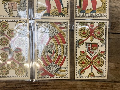 Lot 926 - Rare early set of 78 Belgian Tarot cards, circa 1750