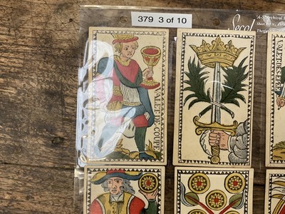 Lot 926 - Rare early set of 78 Belgian Tarot cards, circa 1750