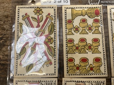 Lot 926 - Rare early set of 78 Belgian Tarot cards, circa 1750