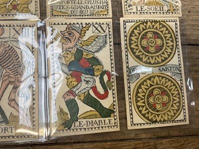 Lot 926 - Rare early set of 78 Belgian Tarot cards, circa 1750