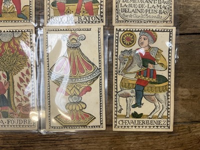 Lot 926 - Rare early set of 78 Belgian Tarot cards, circa 1750