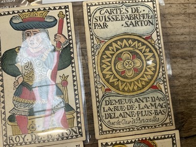 Lot 926 - Rare early set of 78 Belgian Tarot cards, circa 1750