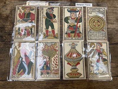 Lot 926 - Rare early set of 78 Belgian Tarot cards, circa 1750
