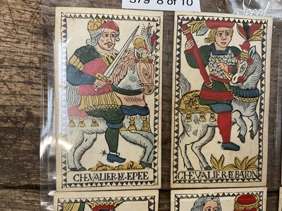 Lot 926 - Rare early set of 78 Belgian Tarot cards, circa 1750